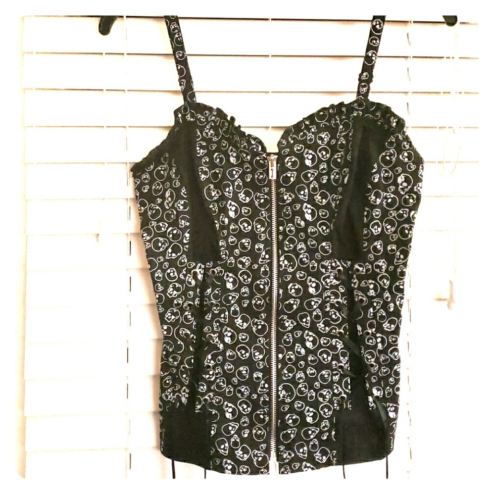 ROYAL BONES*zip up* cotton* Corset*euc*